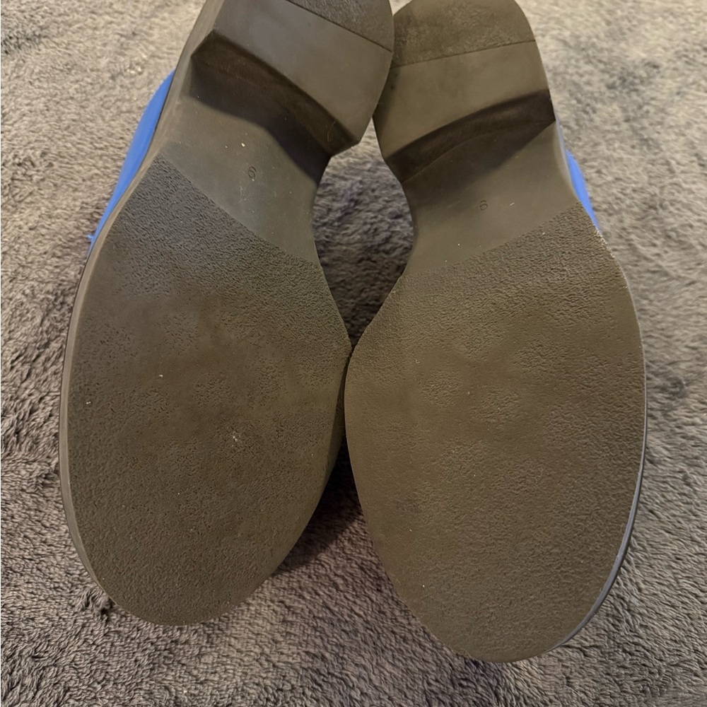 Jeffrey Campbell Royal Blue Mules with Black Sole - Picture 7 of 8